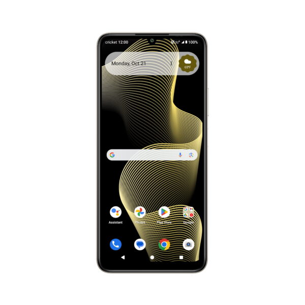 Cricket Wireless Outlast 5G, 128GB, 6GB RAM, 8MP FF Camera, Midnight Majesty - Prepaid Smartphone