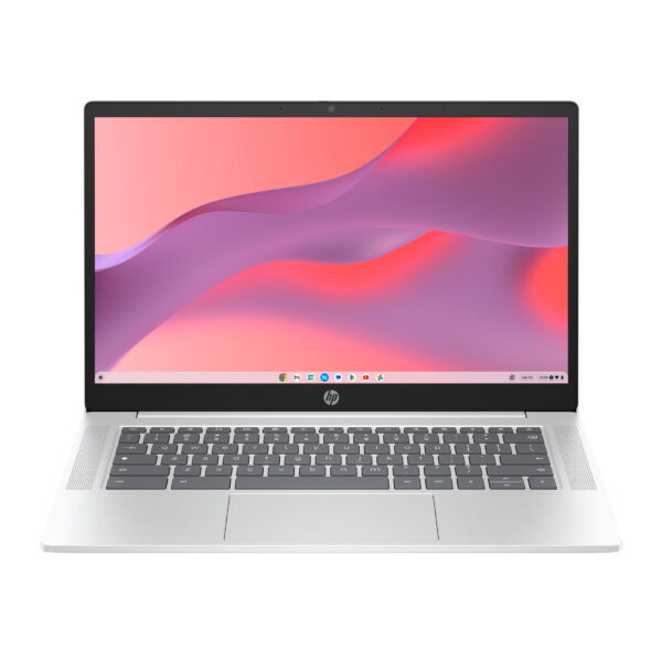 HP 14 inch HD Chromebook Laptop Intel Processor N200 4GB RAM 128GB UFS Glacier Silver